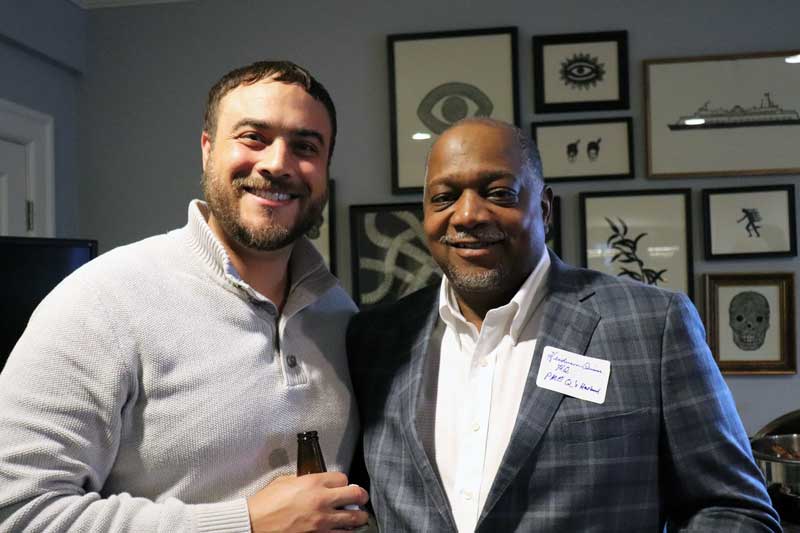 Our board chair and another supporter