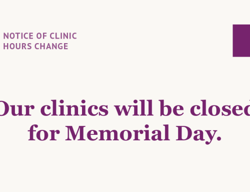 THS Clinics Closed Monday, May 26th — Memorial Day Hours